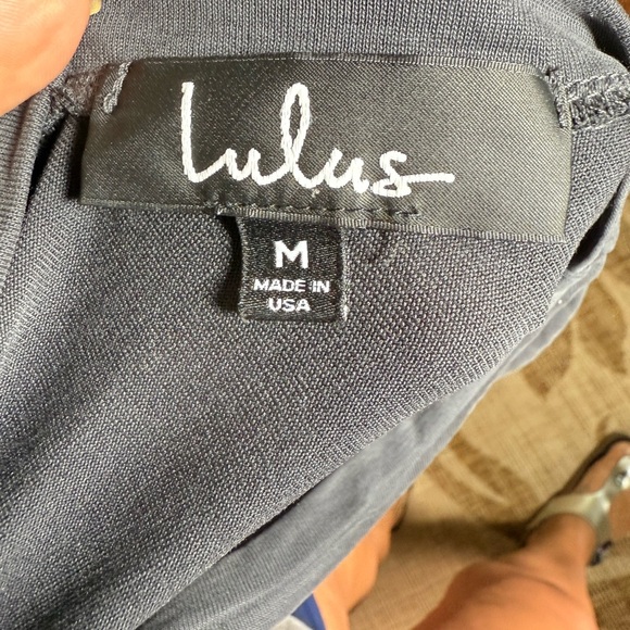 LULUS Elegant Gray Women's Dress - Midi asymmetrical size M - Picture 6 of 7